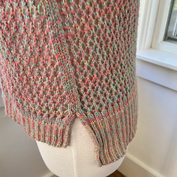 JJ BASICS soft colorful open stitch scoop neck sweater - Picture 5 of 9